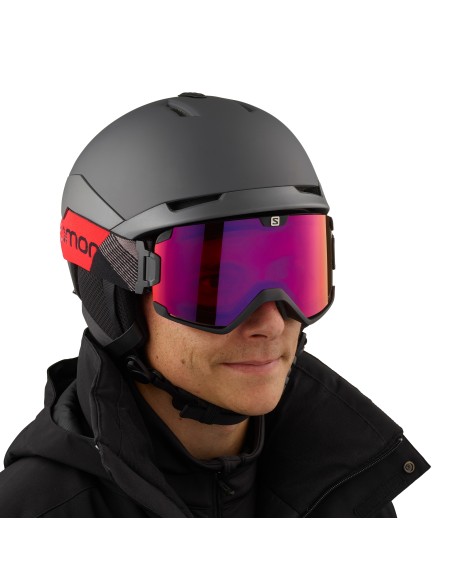 CASCO QUEST ACCES BELUGA/NEON RED