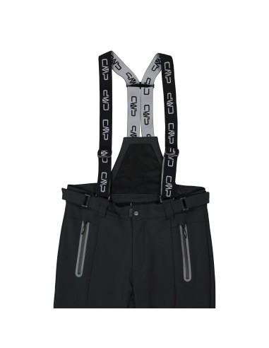 CMP MAN SKI SALOPETTE SOFTSHELL NERO