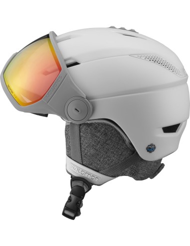 ICON VISOR WHITE /AW RED