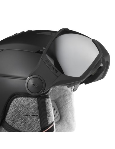 CASCO ICON2 VISOR BLACK SILVER