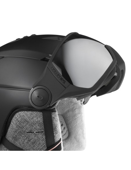 CASCO ICON2 VISOR BLACK SILVER