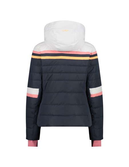 CMP WOMAN JKT FIX HOOD TITANIO