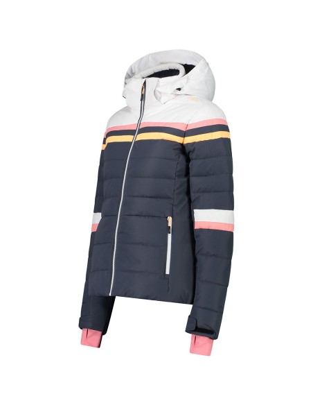 CMP WOMAN JKT FIX HOOD TITANIO