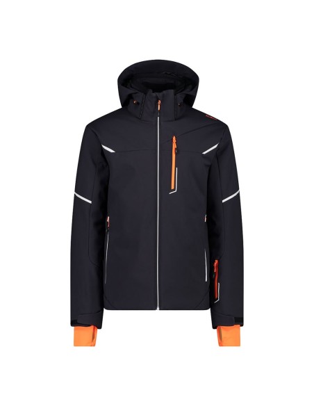 CMP MAN JKT FIX HOOD ANTHRACITE