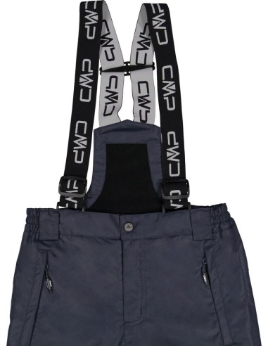 KID SKI SALOPPETTE BLACK BLUE