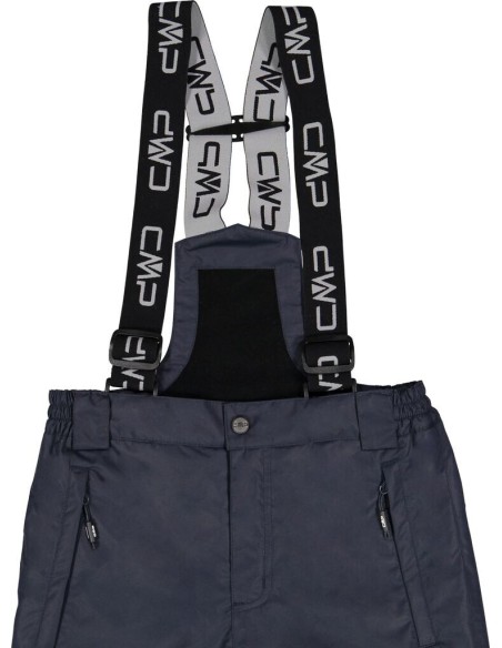 KID SKI SALOPPETTE BLACK BLUE