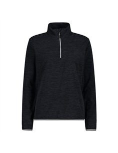 CMP WOMAN SWEAT BLACK MELANGE