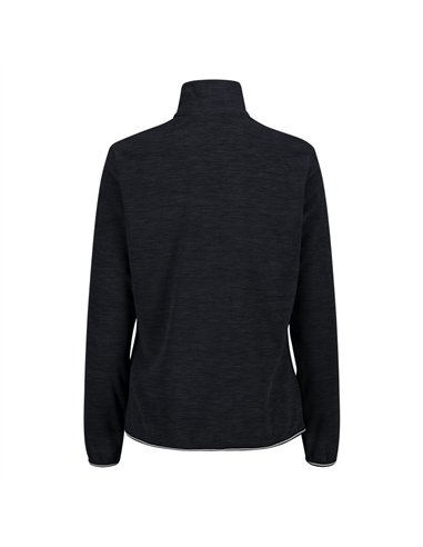 CMP WOMAN SWEAT BLACK MELANGE