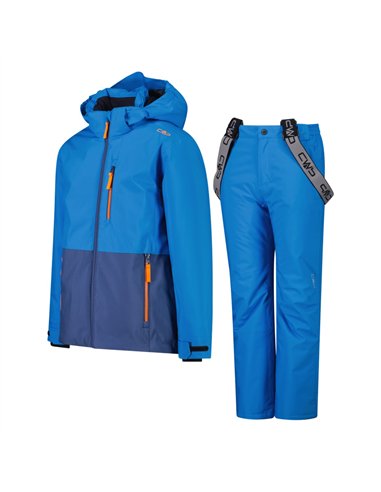 CMP KID SET JACKET AND PANT BLUE RIVER