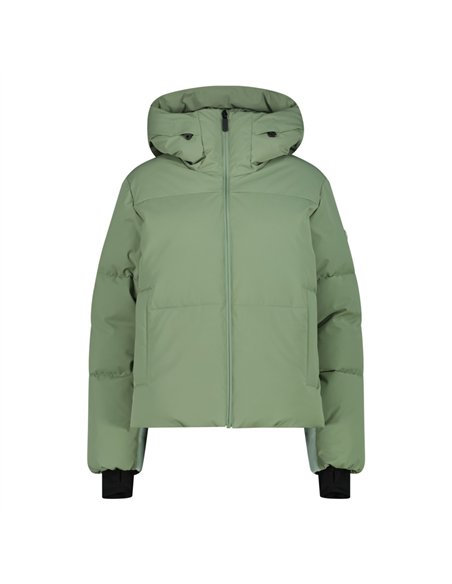 CMP WOMAN JACKET FIX HOOD GREEN TEA