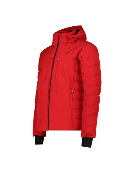 CMP MAN JACKET ZIP HOOD RED