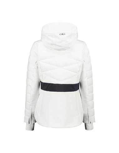 CMP WOMAN JACKET ZIP HOOD BIANCO