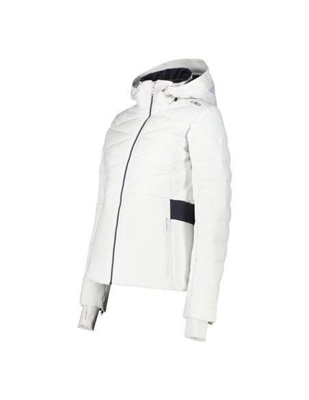CMP WOMAN JACKET ZIP HOOD BIANCO