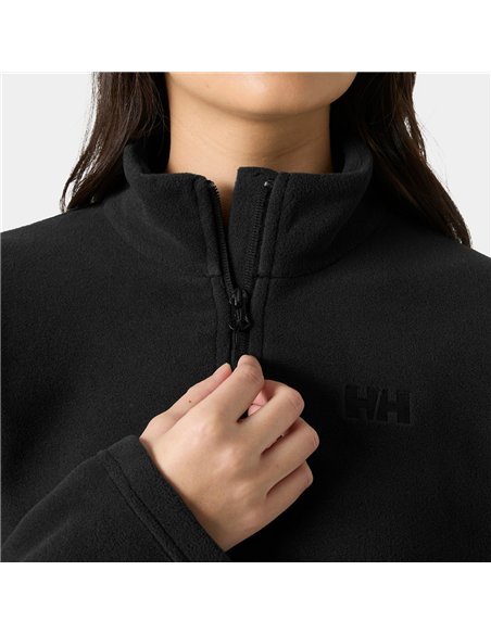 HELLY HANSEN W DAYBREAKER 1/2 ZIP FLEECE BLACK